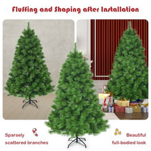 Load image into Gallery viewer, 6 ft Hinged Artificial Christmas Tree Holiday Decoration with Stand
