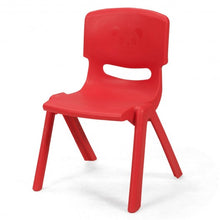 Load image into Gallery viewer, 4-pack Kids Plastic Stackable Classroom Chairs-Red
