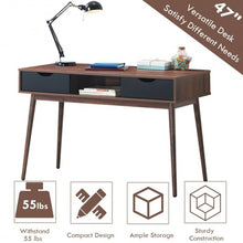 Load image into Gallery viewer, Computer Desk PC Laptop Writing Table with Drawers &amp; Shelf
