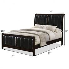 Load image into Gallery viewer, Tall Headboard Upholstered Platform Bed Frame-Queen size
