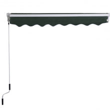 Load image into Gallery viewer, Manual Patio 8.2&#39;×6.5&#39; Retractable Deck Awning Sunshade Shelter Canopy Outdoor-Green
