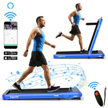 Load image into Gallery viewer, 4.75HP 2 In 1 Folding Treadmill with Remote APP Control-Navy
