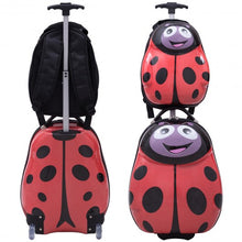 Load image into Gallery viewer, 2 pcs Beetle Shaped Kids School Luggage Suitcase &amp; Backpack
