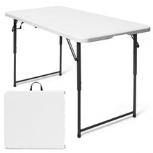 Load image into Gallery viewer, 4ft Adjustable Camping and Utility Folding Table
