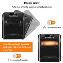 Load image into Gallery viewer, 12 H Timer LED Remote Control Portable Electric Space Heater
