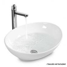 Load image into Gallery viewer, Oval Bathroom Basin Ceramic Vessel Sink
