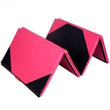 Load image into Gallery viewer, 4&#39; x 10&#39; x 2&quot; Thick Folding Panel Gymnastics Mat
