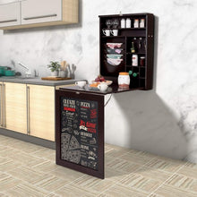 Load image into Gallery viewer, Space Saver Convertible Wall Mounted Desk-Coffee
