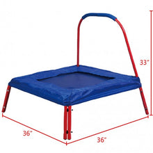 Load image into Gallery viewer, 3&#39; x 3&#39; ft  Kids Square Jumping Trampoline-Blue
