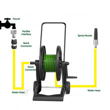 Load image into Gallery viewer, Garden Hose Reel Cart with Wheels Holds
