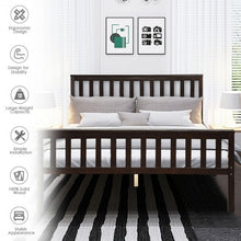 Load image into Gallery viewer, Wood Bed Frame Support Platform with Headboard and Footboard
