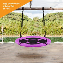 Load image into Gallery viewer, 40&quot; Flying Saucer Tree Swing Indoor Outdoor Play Set-Purple
