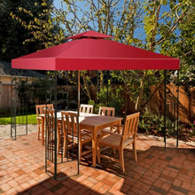 Load image into Gallery viewer, 10&#39; x 10&#39; 2-Tier 3 Colors Patio Canopy Top Replacement Cover- Red
