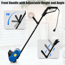 Load image into Gallery viewer, 12-Inch 9 Amp Electric Corded Snow Shovel Driveway Yard Snow Thrower-Blue
