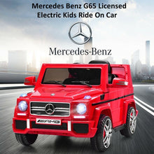 Load image into Gallery viewer, Mercedes Benz G65 Licensed Remote Control Kids Riding Car-Red
