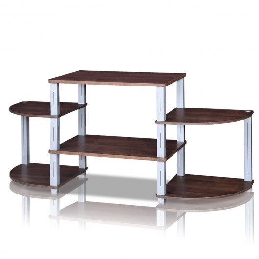 3-Cube Flat Screen TV Stand Storage Shelves-Coffee