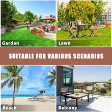 Load image into Gallery viewer, Outdoor Foldable Aluminum Picnic Table with Bench Seats
