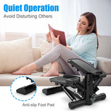Load image into Gallery viewer, Twist Stair Stepper Machine with Handlebar and Monitor
