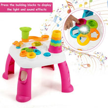 Load image into Gallery viewer, 2 in 1 Early Education Toy Toddler Learning Table-Pink
