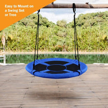 Load image into Gallery viewer, 40" Flying Saucer Tree Swing Indoor Outdoor Play Set-Blue
