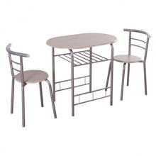 Load image into Gallery viewer, 3 pcs Home Kitchen Bistro Pub Dining Table 2 Chairs Set
