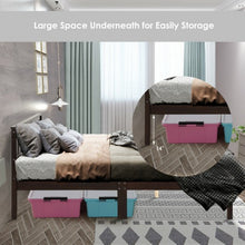 Load image into Gallery viewer, Wood Bed Frame Wood Slats Support Platform Full Size
