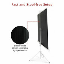 Load image into Gallery viewer, 100&quot; 70 x 70 Portable Square Tripod Screen Projection Projector
