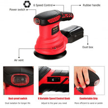 Load image into Gallery viewer, 5&quot; Palm Random Orbit Sander 6 Variable Speed
