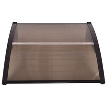 Load image into Gallery viewer, 40&quot; x 40&quot; Outdoor Polycarbonate Front Door Window Awning Canopy-Brown
