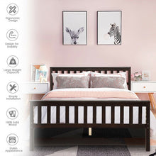 Load image into Gallery viewer, Wood Bed Frame Wood Slats Support Platform Full Size

