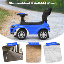 Load image into Gallery viewer, Honey Joy 3 in 1 Ride on Push Car Toddler Stroller Sliding Car with Music-Blue
