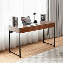Load image into Gallery viewer, 2-Drawer Computer Desk Study Table Home Office Writing Workstation-Brown
