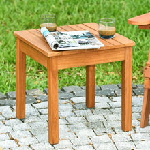 Load image into Gallery viewer, Wooden Square Patio Coffee Bistro Table-Natural
