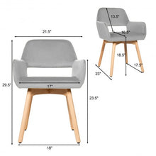 Load image into Gallery viewer, Set of 2 Modern Accent Armchairs-Gray
