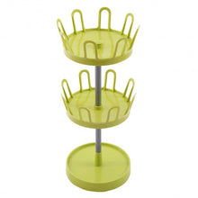 Load image into Gallery viewer, 2-Tier 8 Pairs Upright Revolving Shoe Rack
