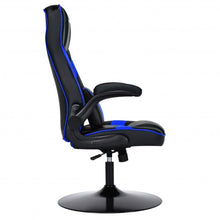 Load image into Gallery viewer, Rocking Gaming Chair Height Adjustable Swivel Racing Style Rocker -Blue
