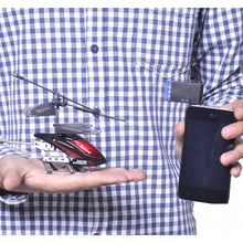 Load image into Gallery viewer, 3-Channel RC iPhone Remote Control Helicopter iPhone Control Black
