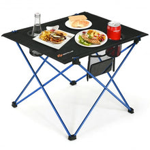 Load image into Gallery viewer, Foldable Camping Picnic Table with Cup Holders-Blue

