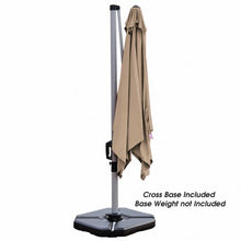Load image into Gallery viewer, 10 Ft 360 Degree Tilt Aluminum Square Patio Offset Cantilever Umbrella-Tan
