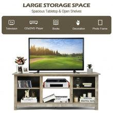 Load image into Gallery viewer, 2-Tier 58&quot; TV Stand Entertainment Media Console Center-Gray
