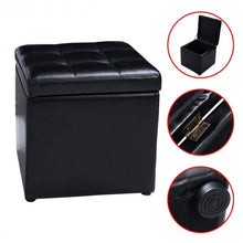 Load image into Gallery viewer, Foldable Cube Ottoman Pouffe Storage Seat

