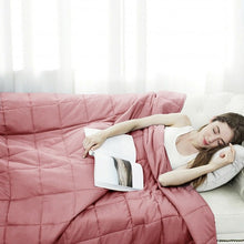 Load image into Gallery viewer, 48&quot;x72&quot; Heavy Weighted 20lb Natural Bamboo Fabric Blanket-Pink
