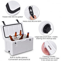 Load image into Gallery viewer, 40 Quart Heavy Duty Outdoor Insulated Fishing Hunting Cooler
