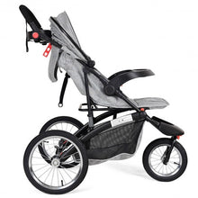 Load image into Gallery viewer, Handlebar Adjustable Portable Folding Stroller Baby Jogger-Gray
