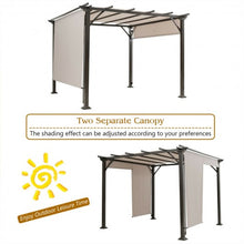Load image into Gallery viewer, 10&#39; x 10&#39; Metal Frame Patio Furniture Shelter-Beige
