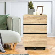 Load image into Gallery viewer, 3-Drawer Mobile File Cabinet for Home Office
