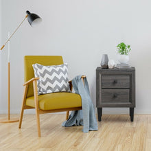 Load image into Gallery viewer, Multipurpose Retro Bedside Nightstand with 2 Drawers

