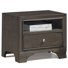 Load image into Gallery viewer, Nightstand Sofa Side Table End Table Storage Drawer -Gray
