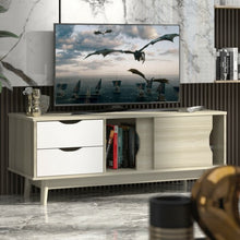 Load image into Gallery viewer, TV Stand for TV up to 60&quot; Media Console Table Storage with Doors-Gray
