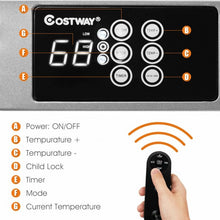 Load image into Gallery viewer, 1500W Baseboard Hardwire Electric Heater Fast Heating with Remote Control Timer
